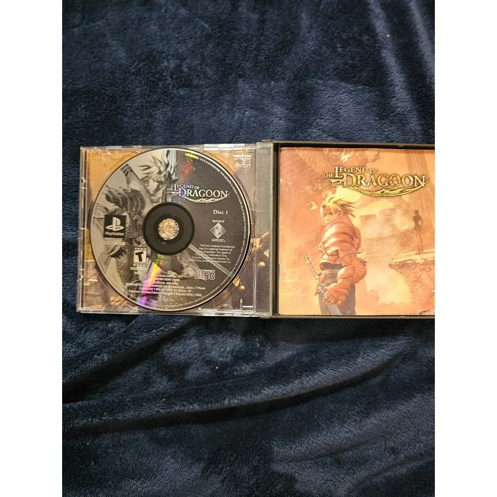 The Legend of Dragoon PS1 PlayStation 1 Black Label 4-Disc Set Complete JRPG